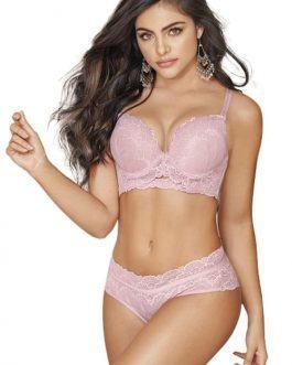 CONJUNTO EN ENCAJE DOBLE REALCE 801